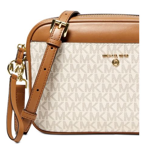 karla michael kors crossbody|Michael Kors Karla Vanilla/Acorn/ Gold Leather East West .